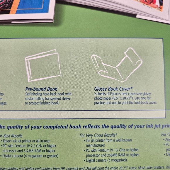 Epson StoryTeller Photo Book Creator 8x10 20 Page Book Digital Kit Glossy - Picture 6 of 10